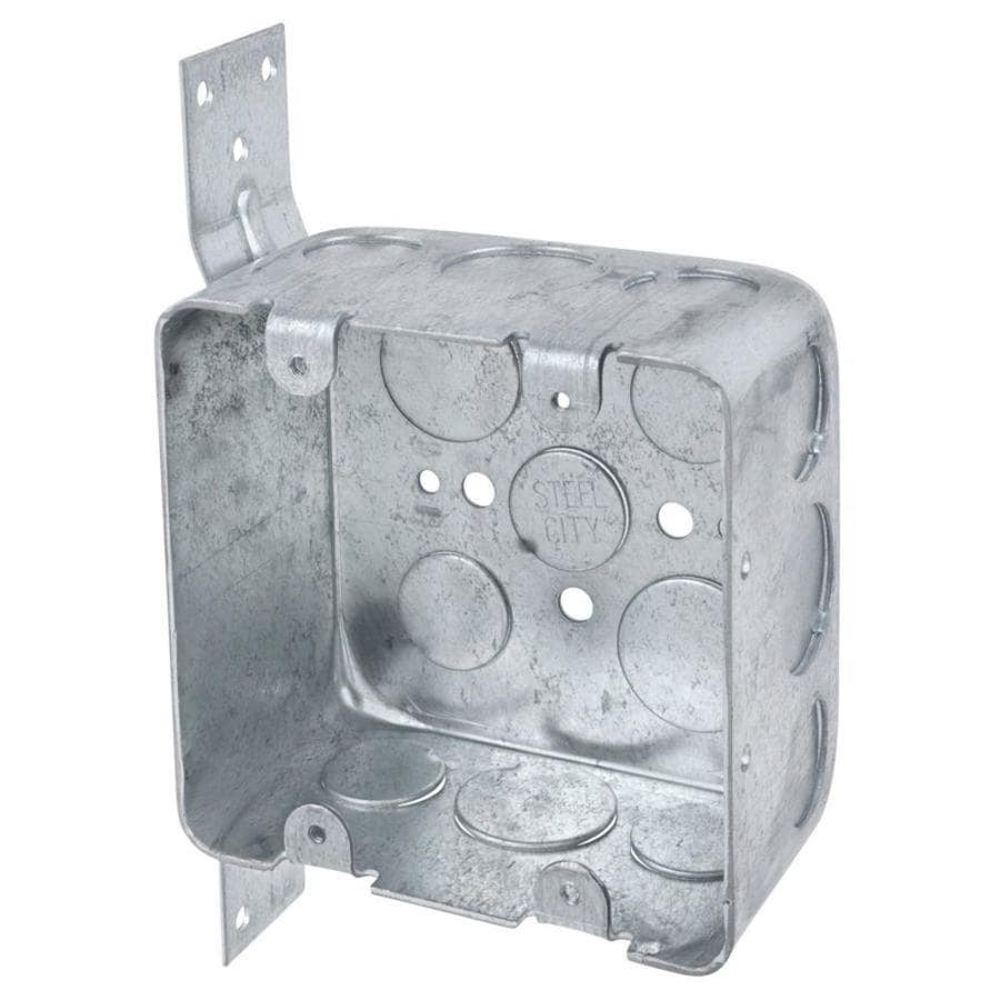 STEEL CITY 2Gang Silver Metal Old Work Standard Switch/Outlet Wall