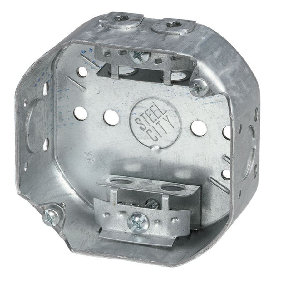 RACO 1-Gang Gray Metal New Work/Old Work Standard Octagonal