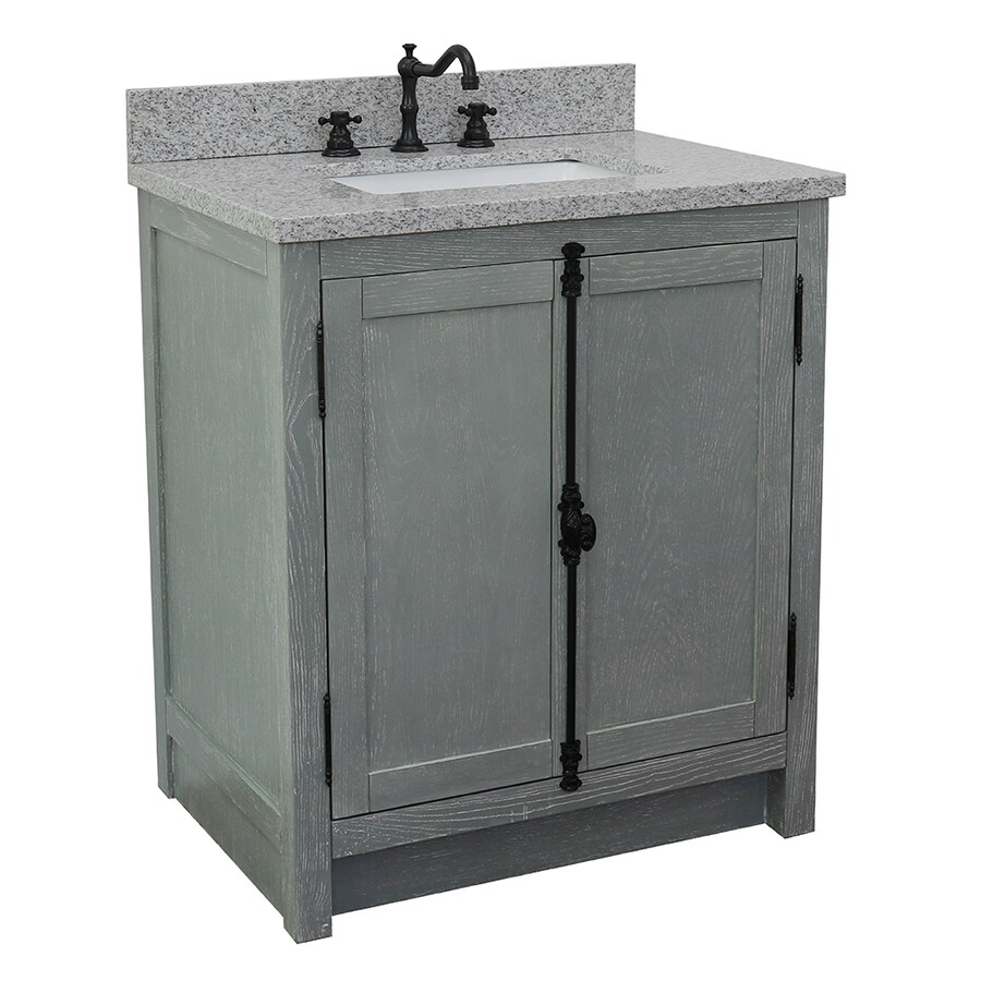 Bellaterra Home LV0100-GYA-GYR Single Vanity 31-in Gray Ash Single