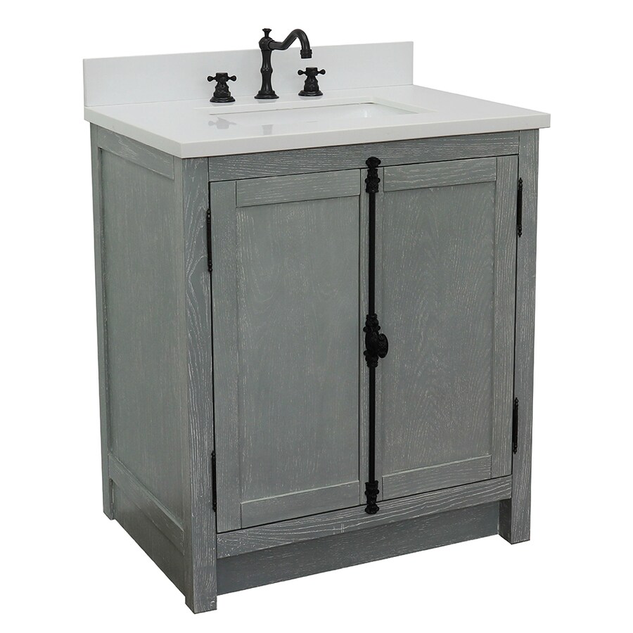 Bellaterra Home LV0100-GYA-WER Single Vanity 31-in Gray Ash Single