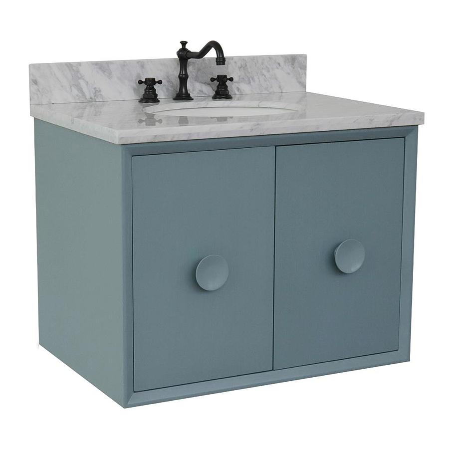 Bellaterra Home LV0400CABABWMO Single Vanity 31in Aqua Blue Single