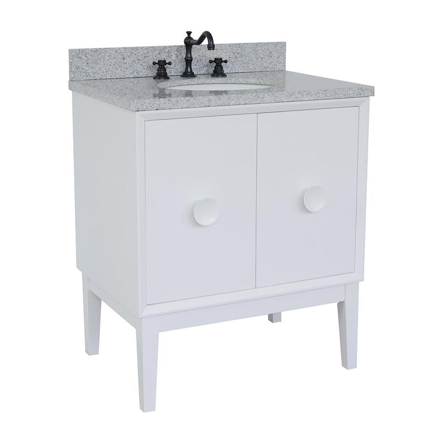 Bellaterra Home LV0400-WH-GYO Single Vanity 31-in White Single Sin