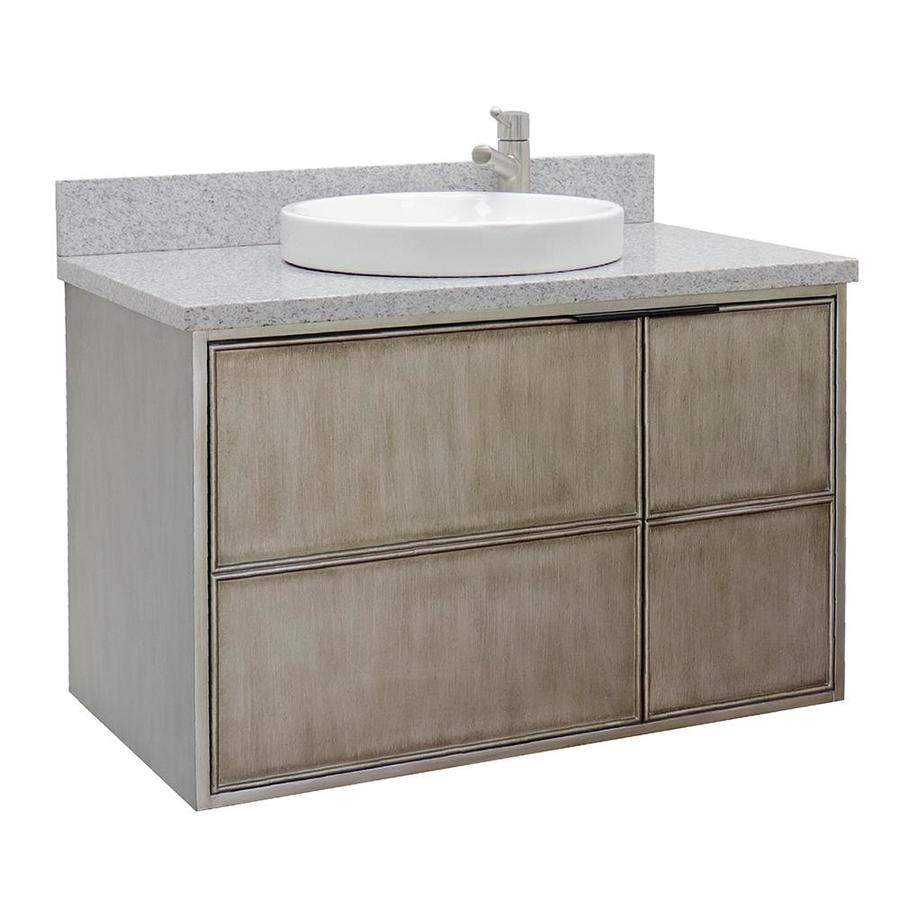 Bellaterra Home LV0500CABLNGYRD Single Vanity 37in Linen Brown Drop