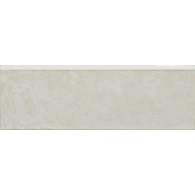 Style Selections Clorinda White Ceramic Bullnose Tile Common 2 1 Style Selections Clorinda White Ceramic