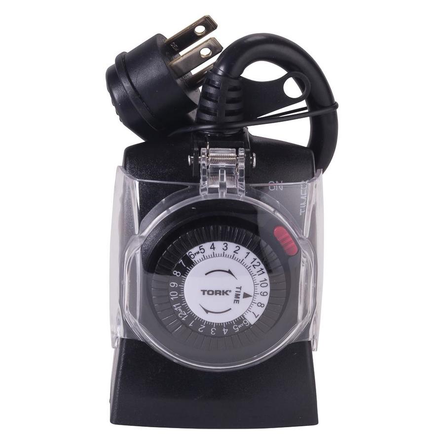 TORK 602B 15-Amp 2-Outlet Mechanical Residential Lighting Timer