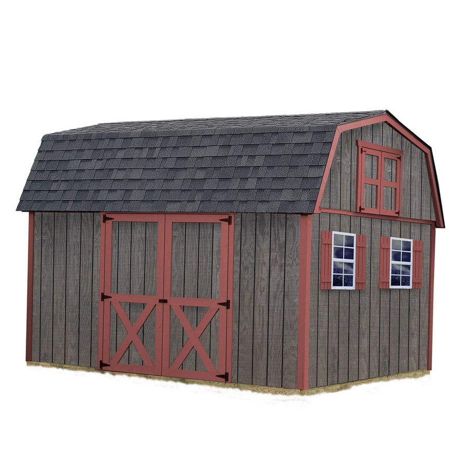 shop best barns common: 10-ft x 12-ft; interior