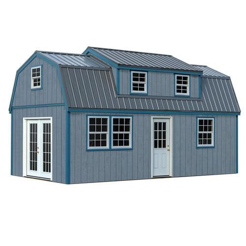 best barns common: 12-ft x 24-ft; interior dimensions: 11