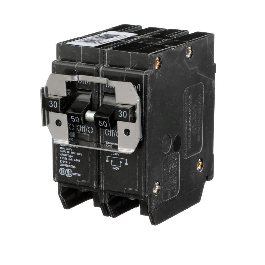 Eaton Type BR 30-Amp 2-Pole Quad Circuit Breaker in the Circuit ...