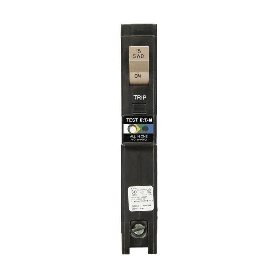 Eaton Type Ch 15 Amp 1 Pole Dual Function Afcigfci Circuit Breaker At