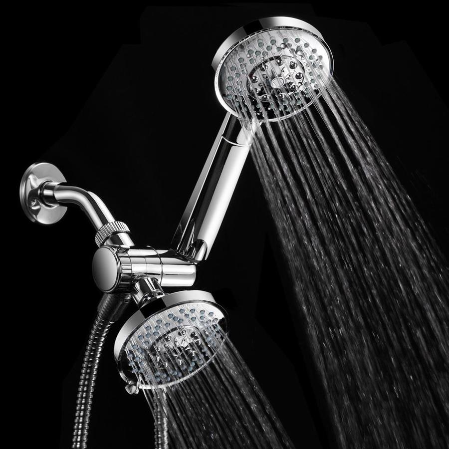 Chrome 24-Spray Dual Shower Head 2.5-GPM (9.5-LPM) in the Shower Heads ...