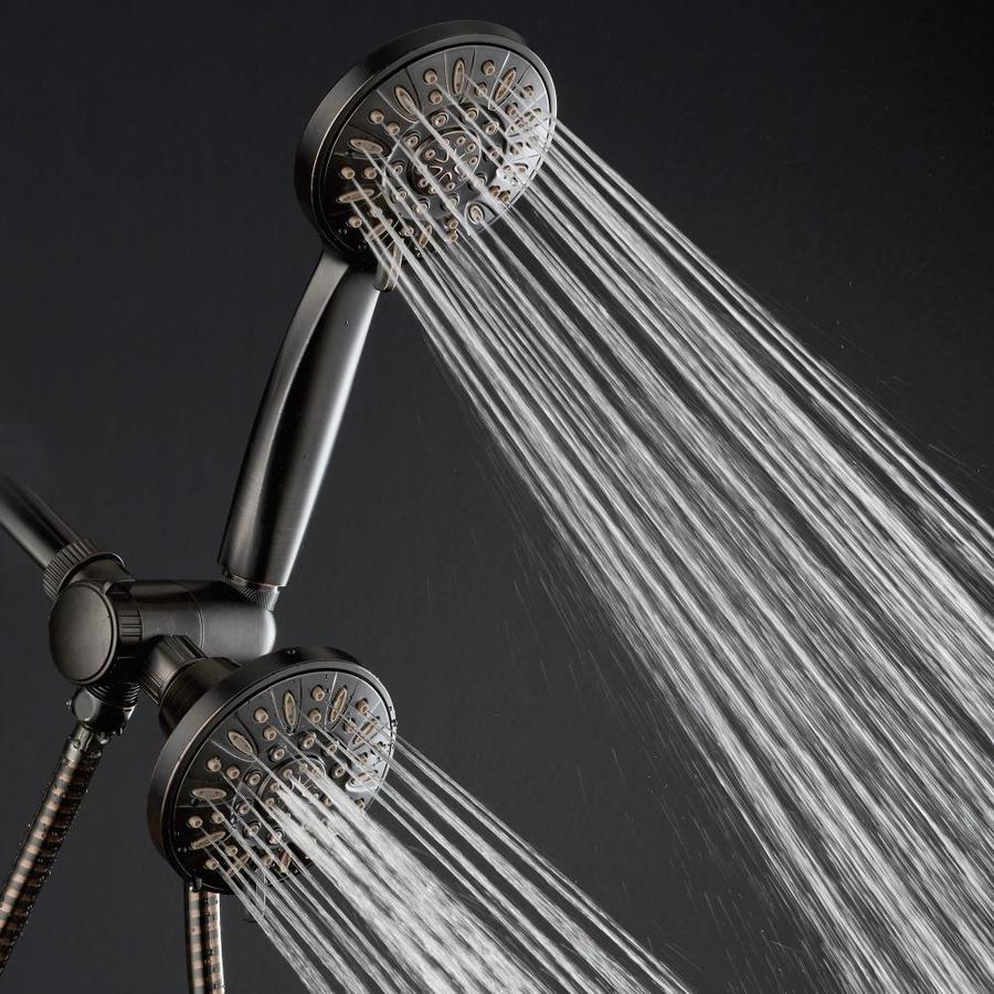 AquaDance Oil Rubbed Bronze 48-Spray Rain Dual Shower Head in the ...