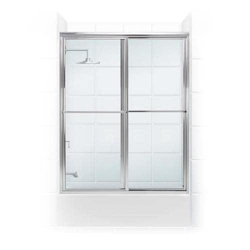 Coastal Shower Doors Newport 55in H x 54in to 55.625in W Framed