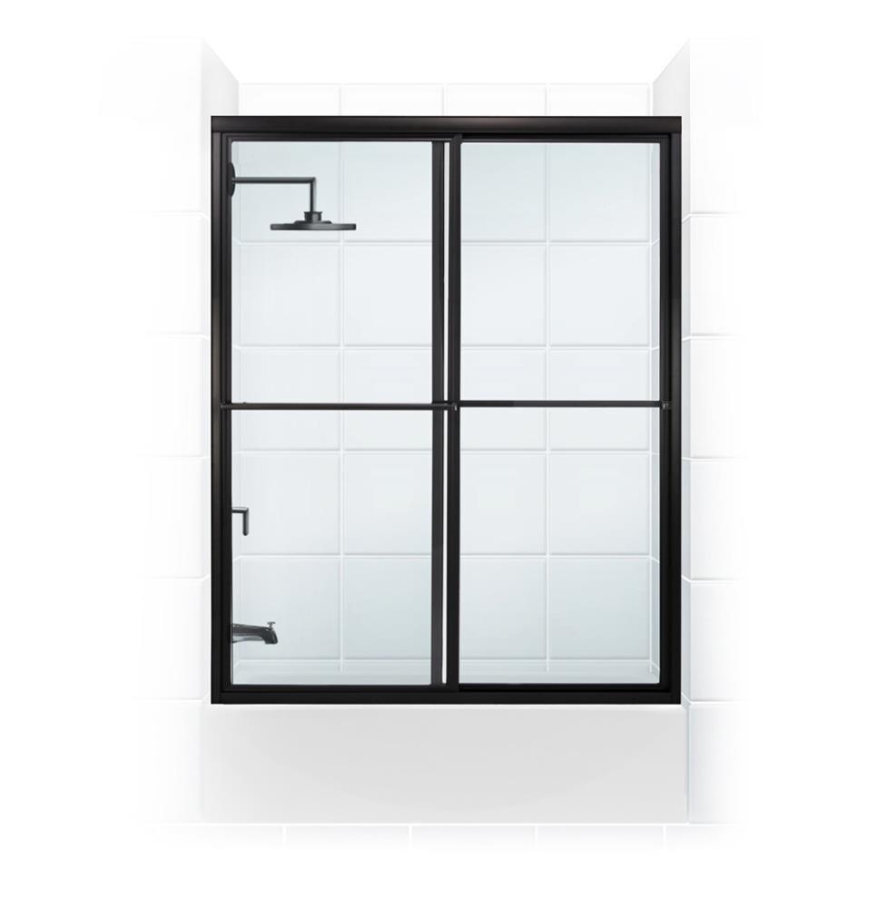 Coastal Shower Doors Newport 48in W x 58in H Framed Sliding Matte