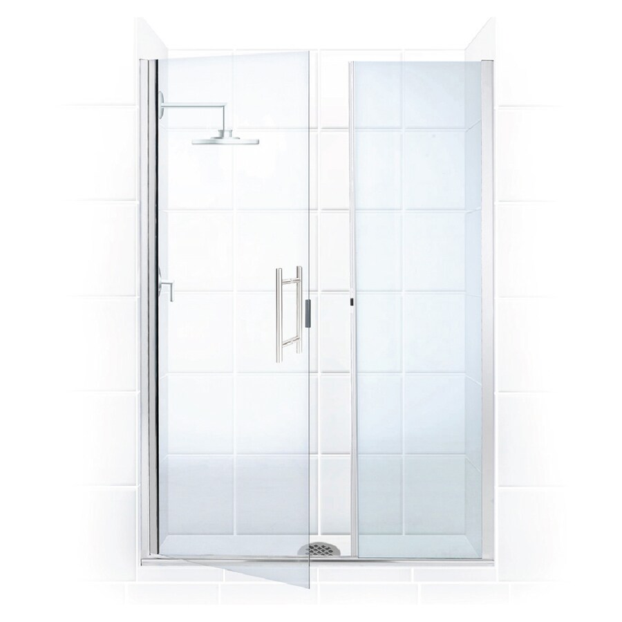 Coastal Shower Doors Illusion Series 57 75 In To 59 0 Frameless Coastal Shower Doors Illusion Series 57 75 In To 59 0 Frameless Polished Chrome Hinged Door