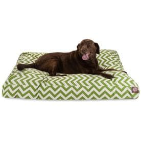 Majestic Pet Chevron Rectangle Dog Bed - Sage - Extra Large - XL