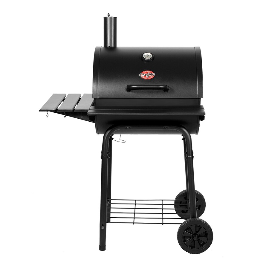 Char Griller Wrangler 23 In Black Barrel Charcoal Grill At Lowes Com