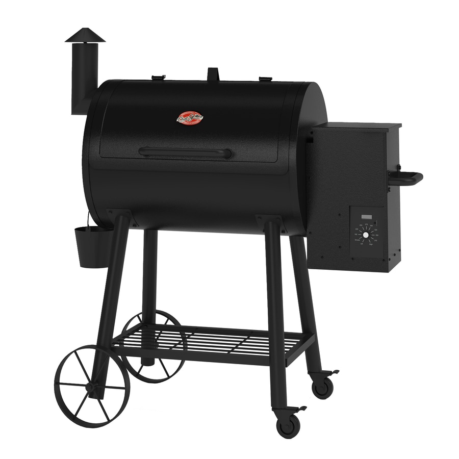 CharGriller Wood Fire Pro 580sq in Black Pellet Grill at