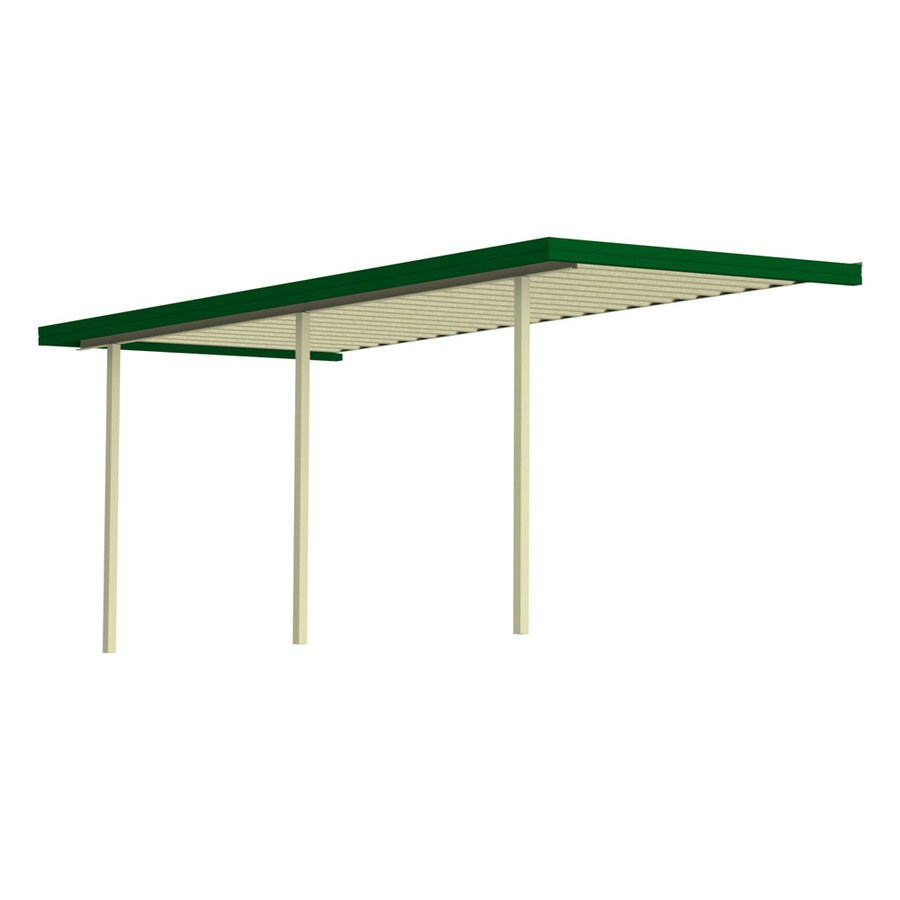 Americana Building Products 11.67ft x 14ft x 8ft Green Metal Patio