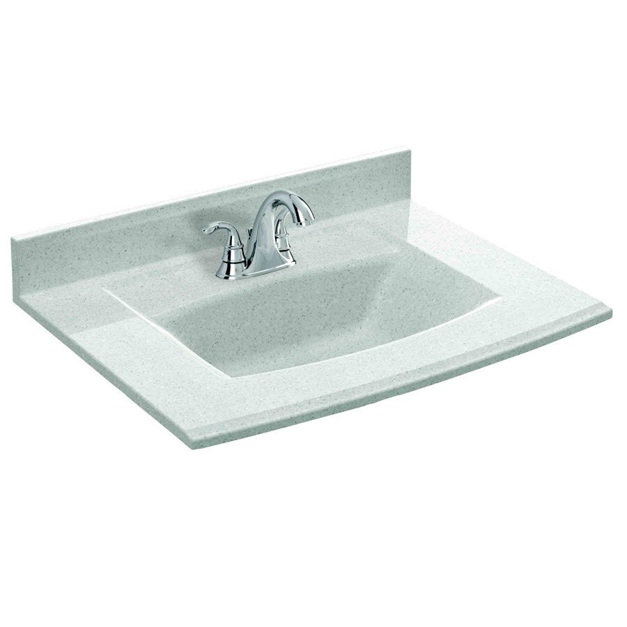 American Standard White Granite Cultured Marble Vanity Top 31x22 in the