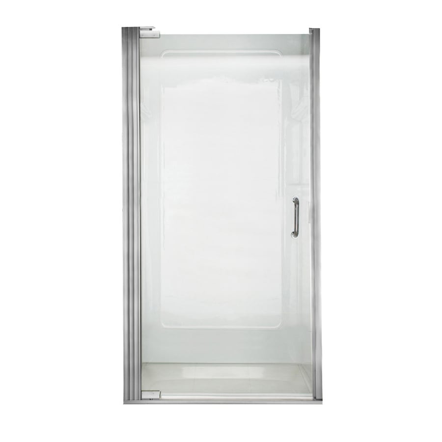 American Standard Euro Frameless Silver Shower Door at