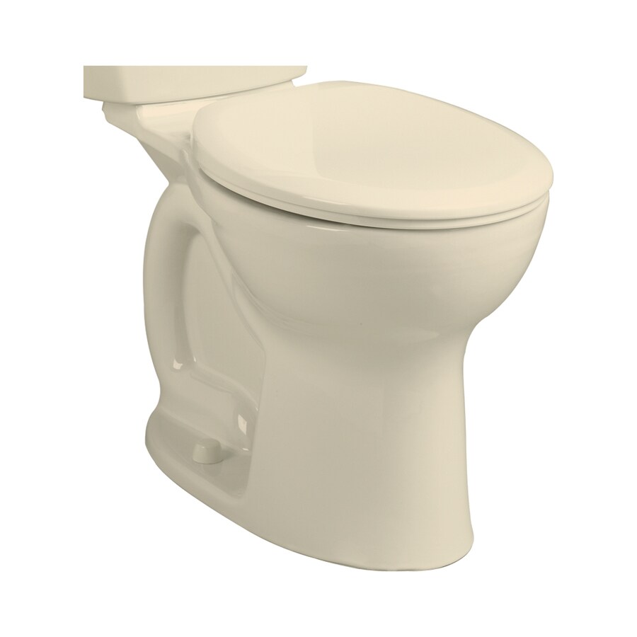 American Standard Cadet Bone Chair Height Toilet Bowl 12-in Rough-In at ...