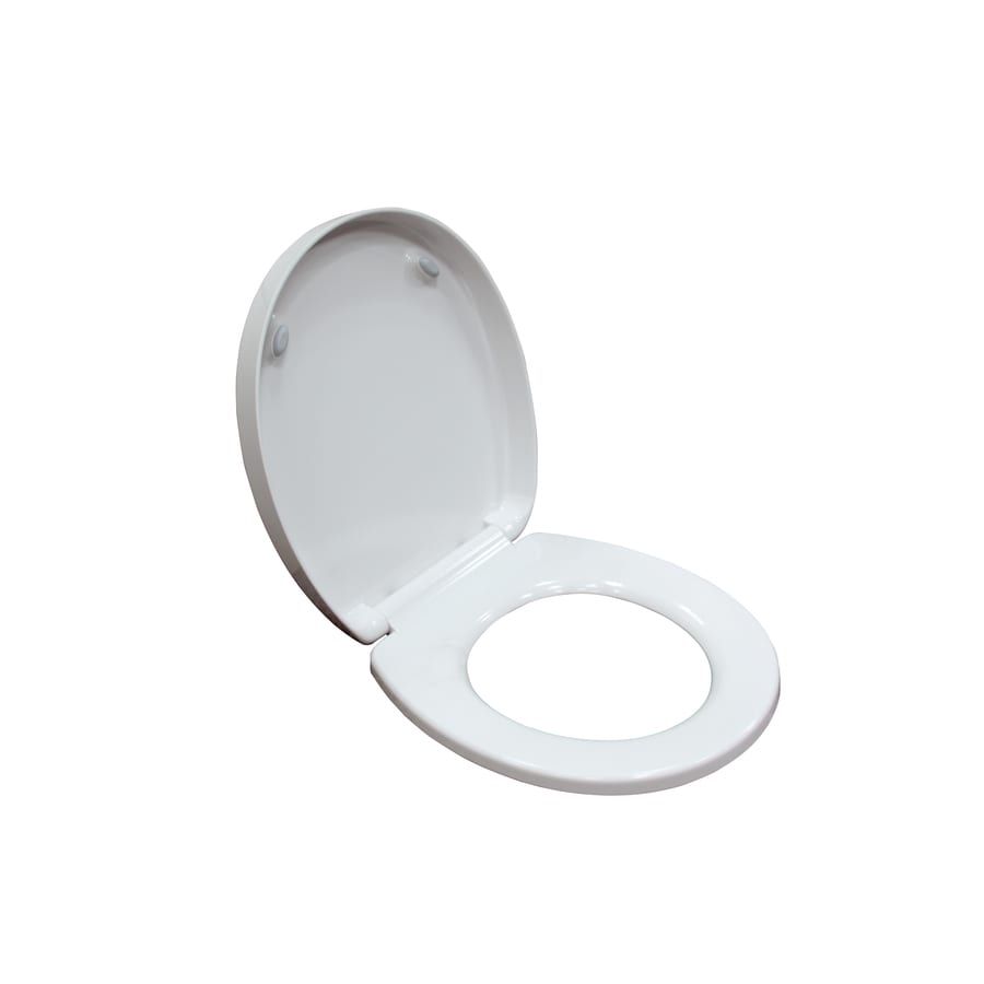 American Standard White Round SlowClose Toilet Seat in the Toilet