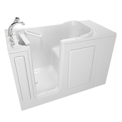 Safety Tubs 28in W x 48in L White Gelcoat/Fiberglass Rectangular Left