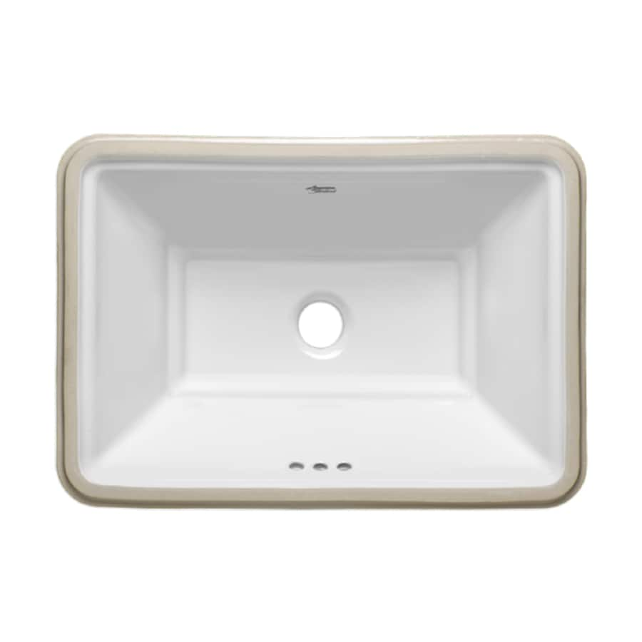 American Standard Esteem White Undermount Rectangular ...