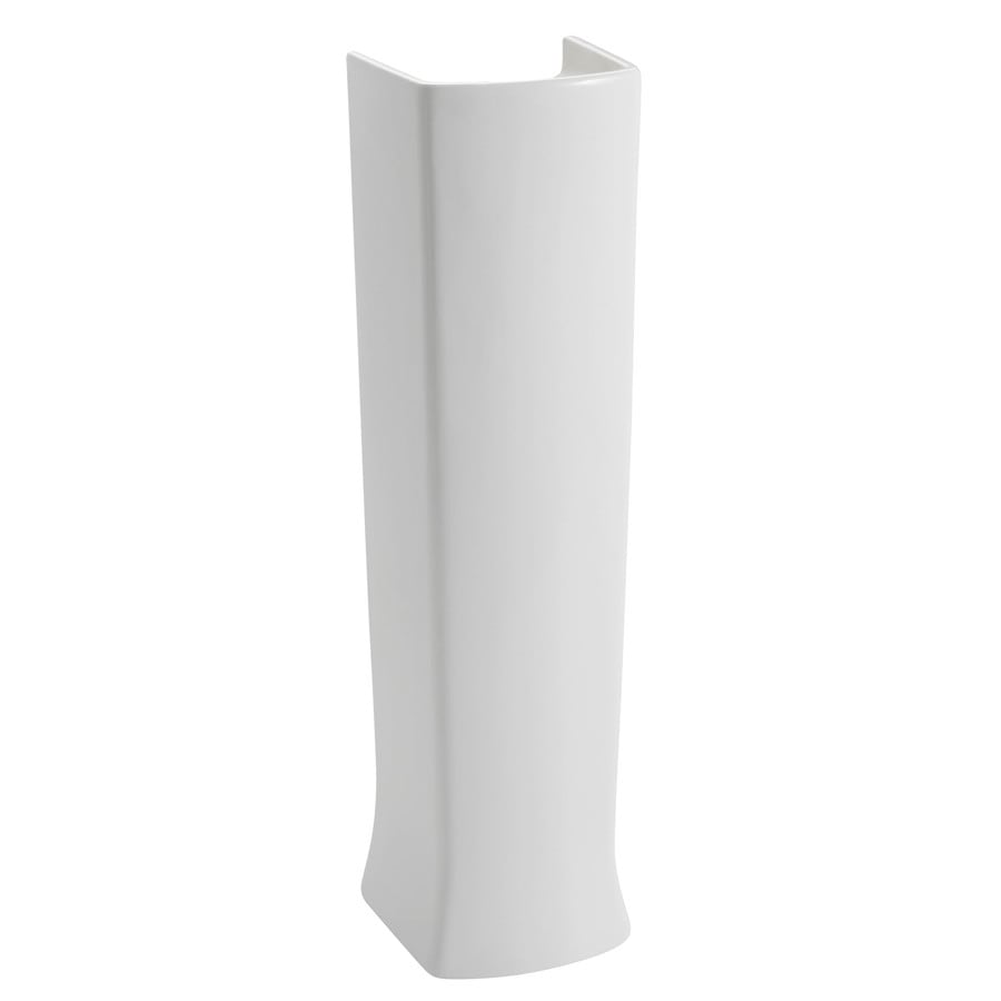 American Standard Edgemere 29.625in H White Fireclay Pedestal Sink Base at
