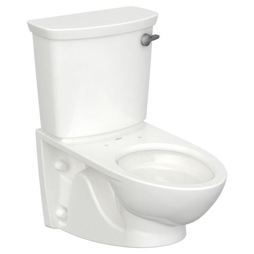 American Standard Glenwall VorMax White WaterSense Elongated Standard Height 2Piece Toilet Wall