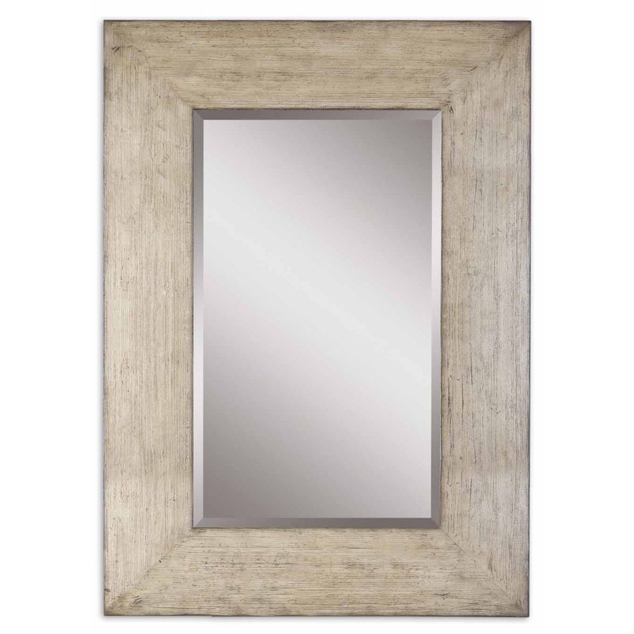 Shop Global Direct 50.5-in x 70.5-in Natural Beveled Rectangle Framed ...