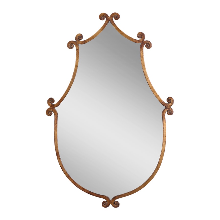 Global Direct Antiqued Gold with Burnished Edges Polished Arch Wall