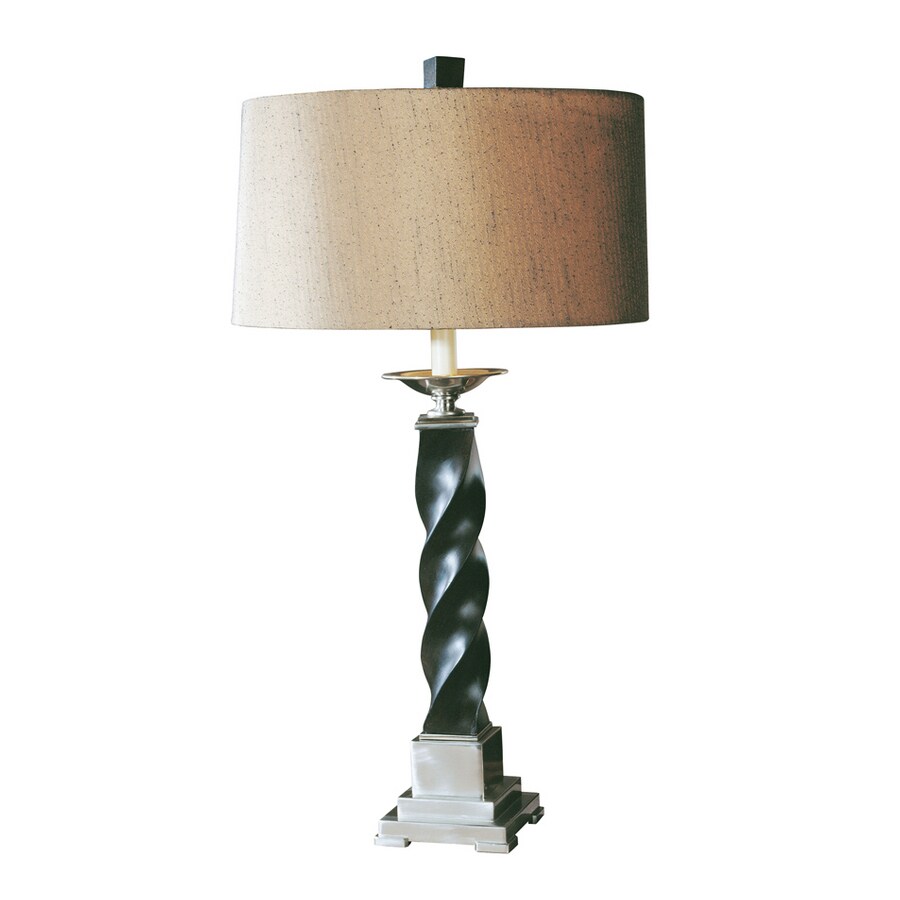 twisted metal table lamp