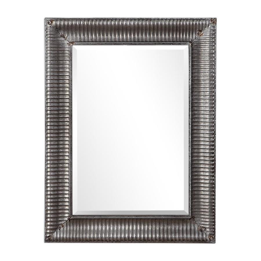 Global Direct 40 In L X 30 W Raw Galvanized Metal With Rust Global Direct 40 In L X 30 W Raw Galvanized Metal With Rust Mirror Only