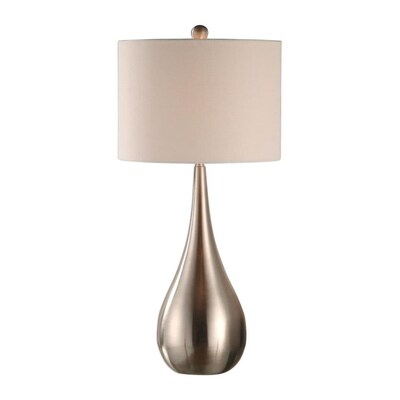 Global Direct 29 75 In Brushed Nickel 3 Way Table Lamp With