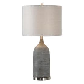 Global Direct 28.5-in 3-Way Table Lamp with Linen Shade