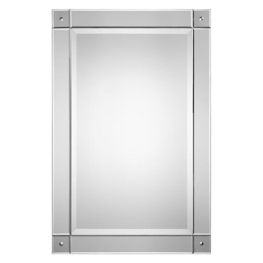 Global Direct 36-in L x 24-in W Beveled Mirror Framed Wall Mirror