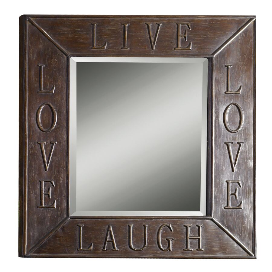Allen Roth Bronze Beveled Wall Mirror At Com Allen Roth Bronze Beveled Wall Mirror
