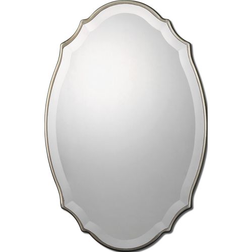 Allen Roth 40-in L x 30-in W Bronze Beveled Wall Mirror