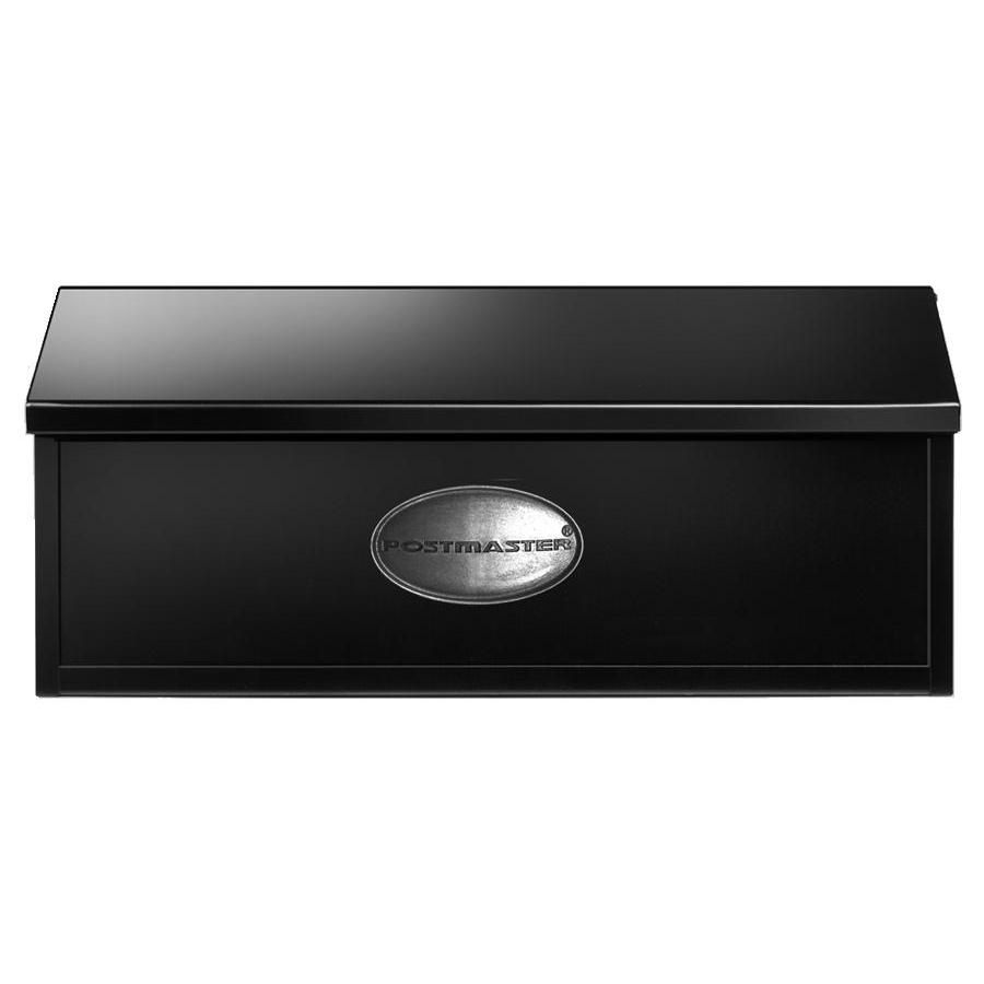 First Class MB655 15.5-in x 12.5-in Metal Black Lockable Wall Mount Mailbox