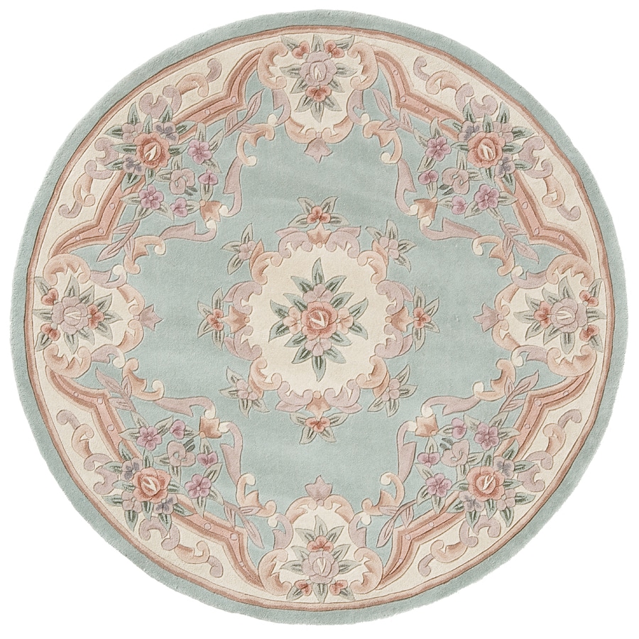 Evaline Wool Aubusson Round Area Rugs