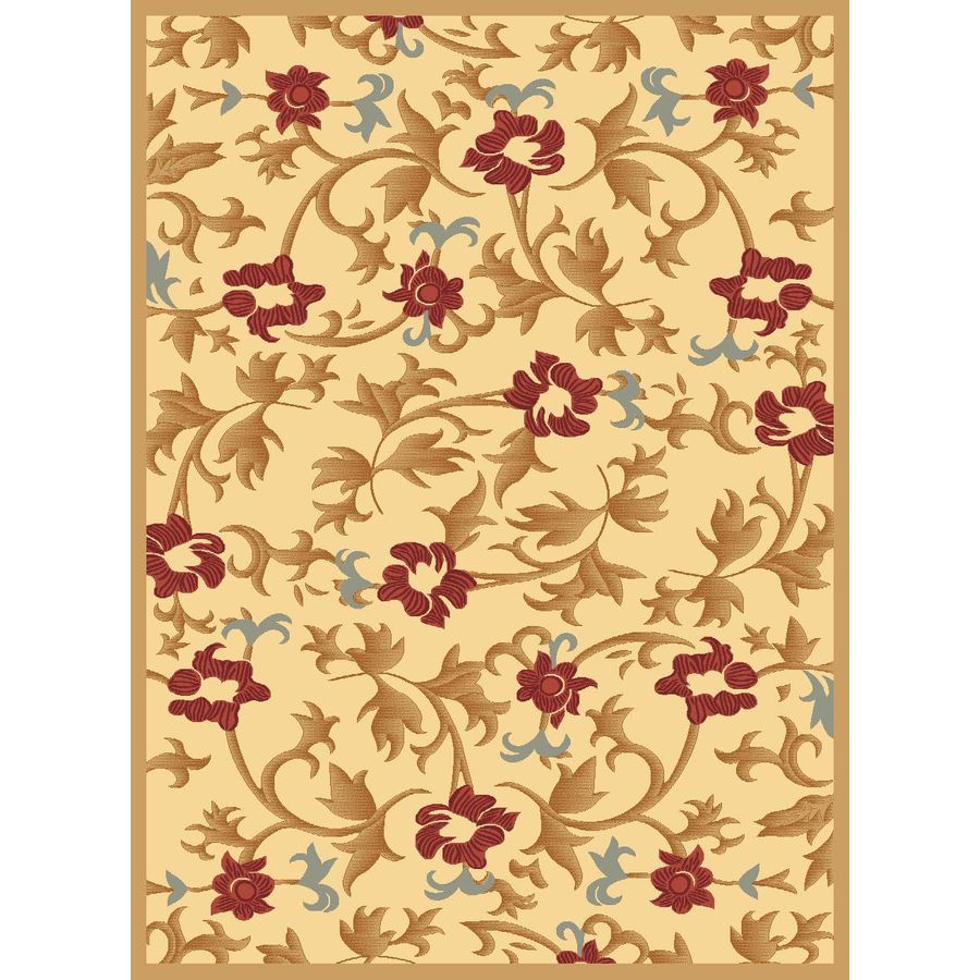 Rugs America 22227 Torino Rectangular Cream Transitional Woven Accent Rug (Common: 2-ft x 3-ft; Actual: 24-in x 35-in)