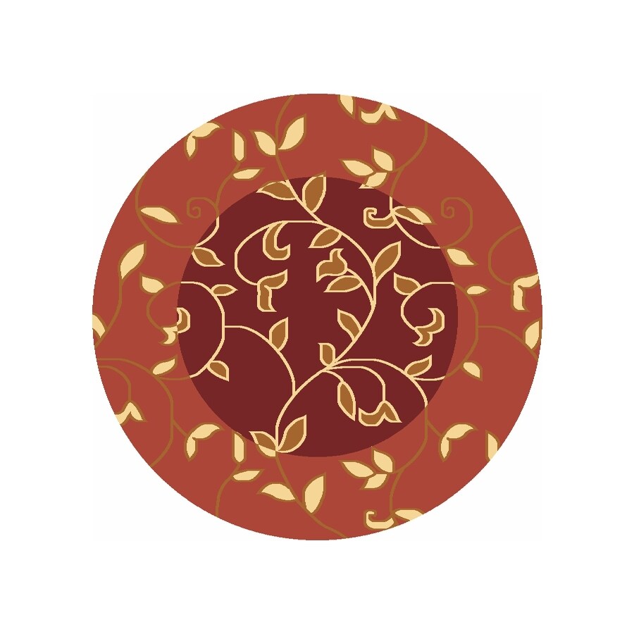 Rugs America Torino Vineyard Red Round Indoor Woven Area Rug Actual Rugs America Torino Vineyard Red Round Indoor Woven Area Rug Actual 5 25 Ft Dia