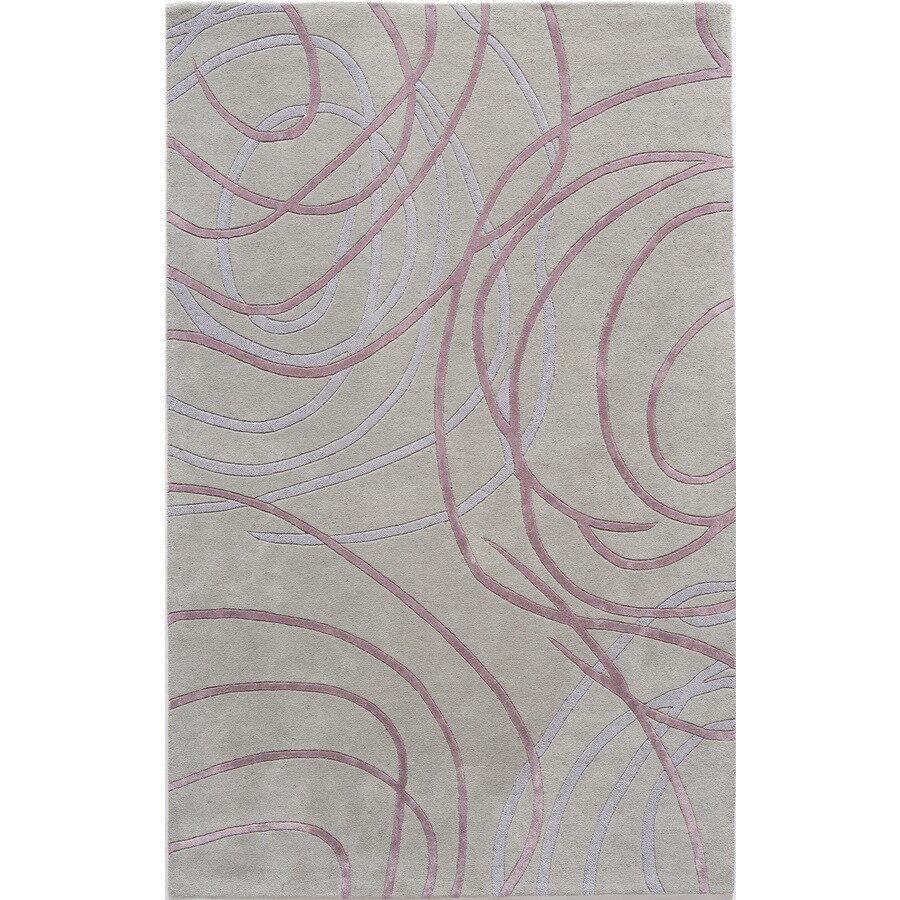 Rugs America RA22608 Millennium 5 X 8 Wool Victorian Mauve Abstract Area Rug