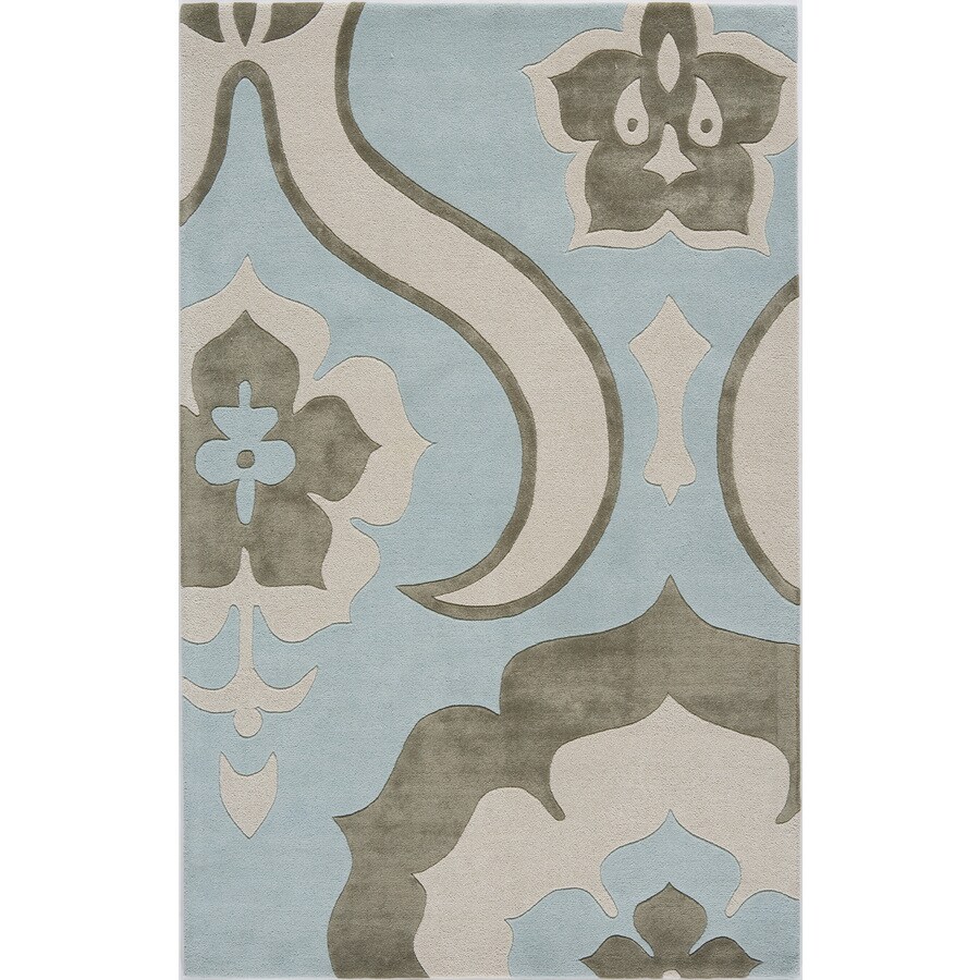 Rugs America RA22637 Millennium 4 x 6 Wool Hawaiian Breeze Floral Area Rug