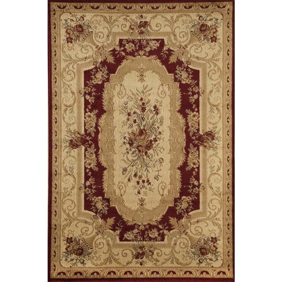 Rugs America Soro Aubusson Red Indoor Area Rug Common 8 X Rugs America Soro Aubusson Red Indoor Area Rug Common 8 X 11 Actual