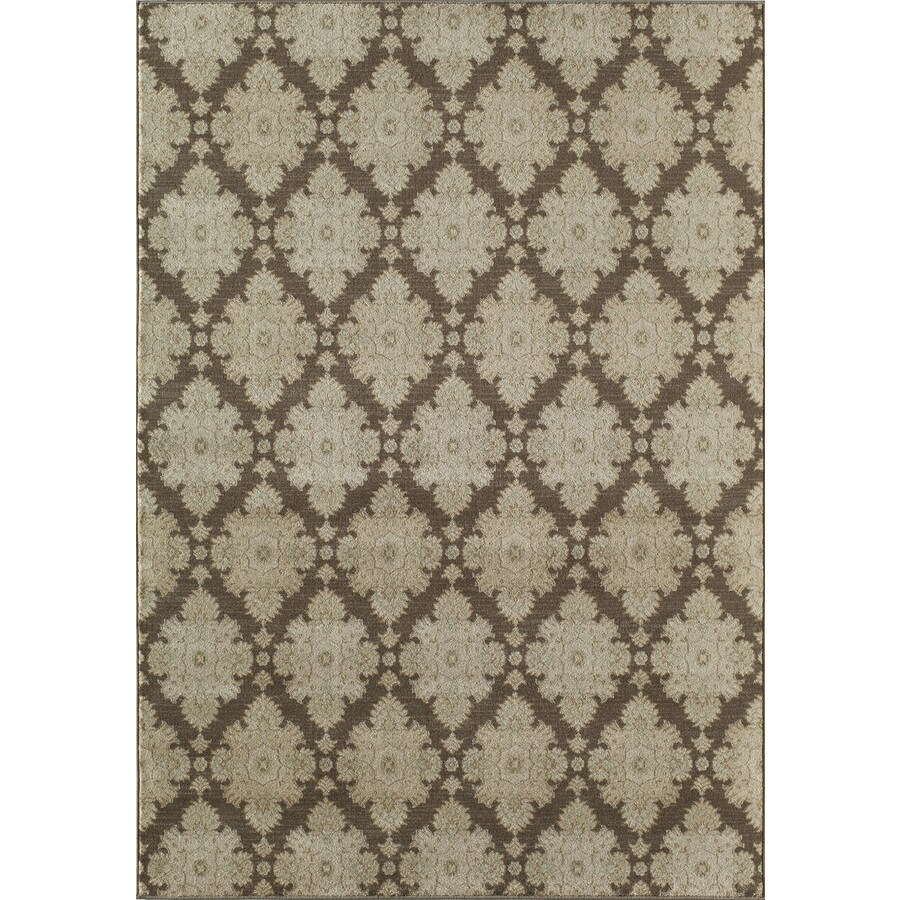 Rugs America RA24829 Rallye 10 x 13 Java Brown Geometric Area Rug