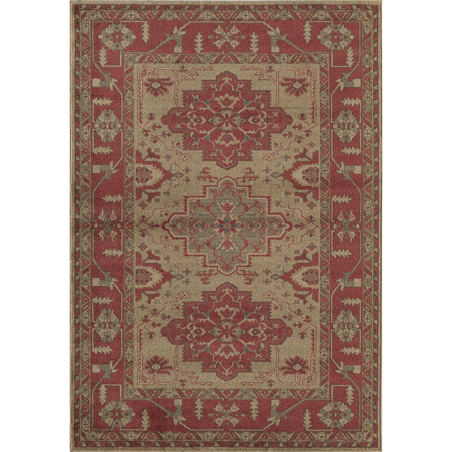 Rugs America Ziegler Cherry Rectangular Indoor Area Rug (Common: 5 x 8; Actual: 5.25-ft W x 7.8333-ft L)