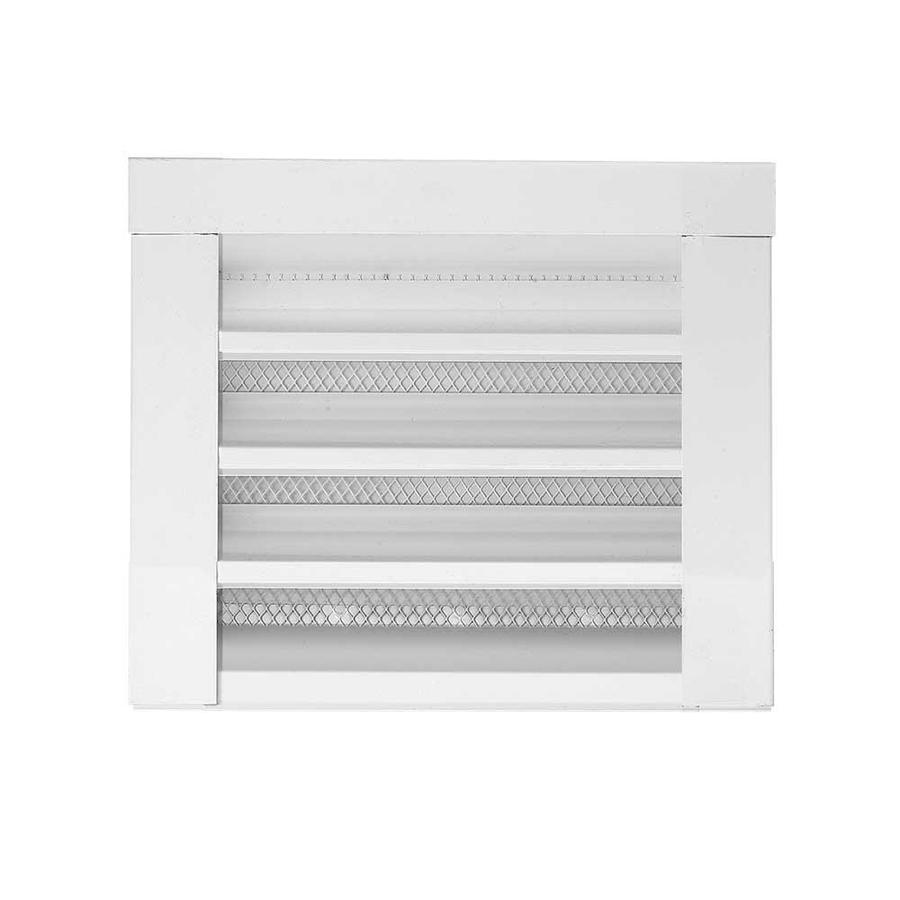 Construction Metals Inc. 12in x 12in White Rectangle Steel Gable Vent