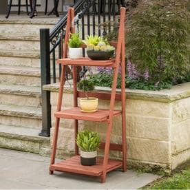 Plant Stands At Lowes Leisure Season 60 In Natural Wood Plant Stand